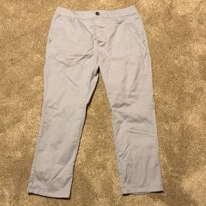 Slim Fit Tapered Crop Pants